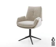 Drehstuhl Clea-Flex Webstoff Soft Beige Fußkreuz Schwarz 360° drehbar ...