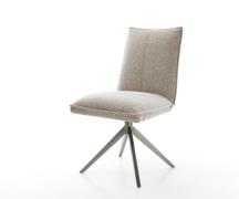 Drehstuhl Lelio-Flex Webstoff Soft Beige Kreuzgestell breit Graphit 36...