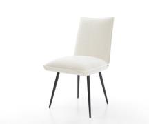 Esszimmerstuhl Lelio-Flex Bouclé Soft Beige 4-Fuß konisch Schwarz Tasc...