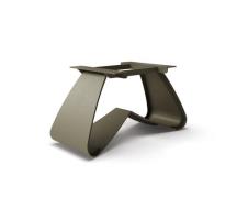 W-Gestell Metall Effektfinish Titan für Ausziehtische von 180-300 cm