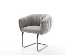 Freischwinger Jada-Flex Strukturstoff Soft Grau Freischwinger flach Gr...