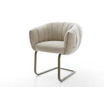 Freischwinger Jada-Flex Webstoff Soft Beige Freischwinger flach Effekt...