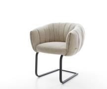 Freischwinger Jada-Flex Webstoff Soft Beige Freischwinger flach Schwar...