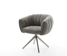 Drehstuhl Jada-Flex Bouclé Soft Schlamm Kreuzgestell breit Graphit 360...