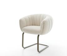 Freischwinger Jada-Flex Teddystoff Beige Freischwinger flach Effektfin...