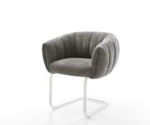 Freischwinger Jada-Flex Bouclé Soft Schlamm Freischwinger flach Weiß T...