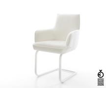 Freischwinger Heira-Flex mit Armlehnen Bouclé Soft Beige Freischwinger...