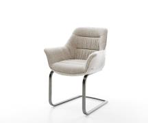 Freischwinger Kaira-Flex Webstoff Soft Beige Freischwinger flach Graph...