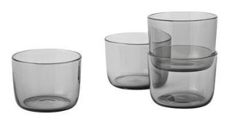 Corky Glas / H 6 cm - 4er Set - Muuto - Grau