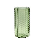 Vase Wave 02 glas grün / Ø 15 x H 28 cm - Serax - Grün