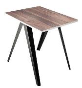 rechteckiger Tisch Sanba schwarz holz natur / 60 x 75 cm - Serax - Sch...