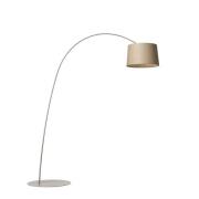 Foscarini - Twiggy LED Stehleuchte Greige/Wood