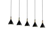 Lindby - Arina Pendelleuchte Black/Wood