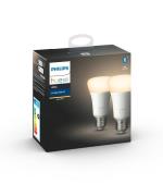 Philips - Hue White 9W Bluetooth E27 Leuchtmittel 2 pcs. Hue