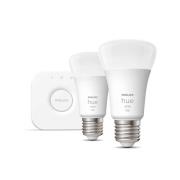 Philips Hue - UDGÅET - White Starter Kit Bluetooth 2xE27 & Hue Bridge