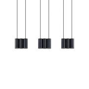 Lucande - Cesur 9 Pendelleuchte Black