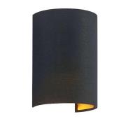 Lindby - Lukani Round Wandleuchte Black/Gold/Nickel