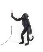 Seletti - Monkey Standing Außen Tischleuchte Schwarz Seletti