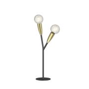 Lucande - Carlea 2 Tischleuchte Black/Brass