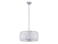 Lindby - Sofia Pendelleuchte Ø46 Transparent/Chrome