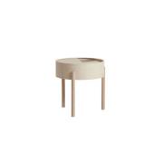 Woud - Arc Side Table White Ash