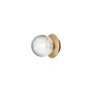 Nuura - Liila 1 Small Wand-/Deckenleuchte IP44 Nordic Gold/Optic Clear...