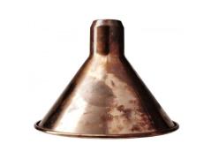 DCW - Schirm Large Conic Ø260 Raw Copper Lampe Gras