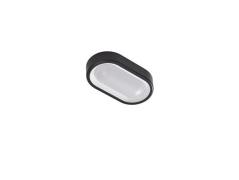 Lindby - Niniel Oval LED Außen Deckenleuchte Black/White