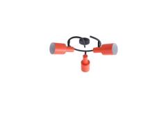 Lindby - Ovelia 3 Round Deckenleuchte Orange/Black