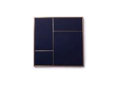 Please Wait to be Seated - Nouveau Pin Medium Brass/Navy Blue