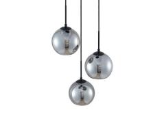 Lindby - Jurian 3 Round Pendelleuchte Black/Smoke