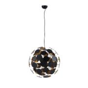 Lindby - Kinan Pendelleuchte Black/Gold