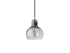 &Tradition - Mega Bulb SR2 Pendelleuchte Silver m/Schwarz Kabel