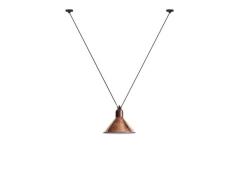 Lampe Gras - 323 XL Pendelleuchte Konisch Roh Kupfer/Weiß Lampe Gras