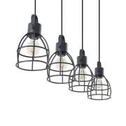 Lindby - Flintos 4 Pendelleuchte Black