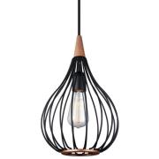 Halo Design - Drops Pendelleuchte Ø23 Black/Dark Wood