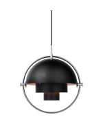 GUBI - Multi-Lite Pendelleuchte Ø36 Chrom/Schwarz