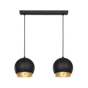 Lucande - Sivaniel 2 Pendelleuchte Black/Gold