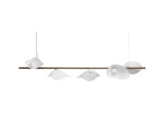 Nuura - Florii 5 Linear Pendelleuchte Dark Bronze/White