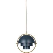 GUBI - Multi-Lite Pendelleuchte S Messing/Midnight Blue