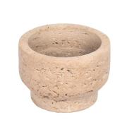 Uyuni - Travertine Kerzenhalter 8x5 cm Desert Beige Lighting