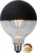 LED lamp E27 G125 Top Coated (Schwarz)