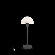 Table lamp Vienda black / glass (Schwarz)