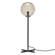 Table lamp w/bulb, metal, black/smoked (Schwarz)