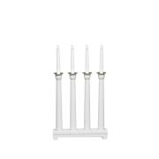 Electric candlestick 4L wood (Weiß)
