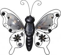 Butterfly solar cell decoration (Schwarz)