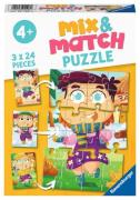 Ravensburger Puzzle Mix &  Match Bunte Kleidung 3x24 Teile