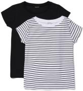 Luca &  Lola Fanny Top 2er-Pack, Black/Stripes 146-152