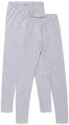 Luca &  Lola Agata Leggings 2er-Pack, Grey Melange 158-163