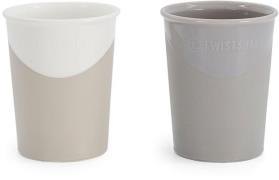 Twistshake Becher 170ml 6+m 2er-Pack,Grau/Weiß